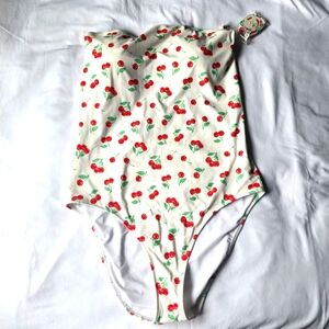 Aerie Cherry Print One-piece Swumsuit, XL